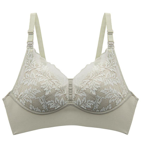 Modal mulberry silk ring-free lace buckle breast bra